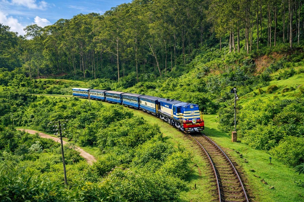 The Southern Sanctuaries - Nilgiri mountain railway through lush green hills near Ooty